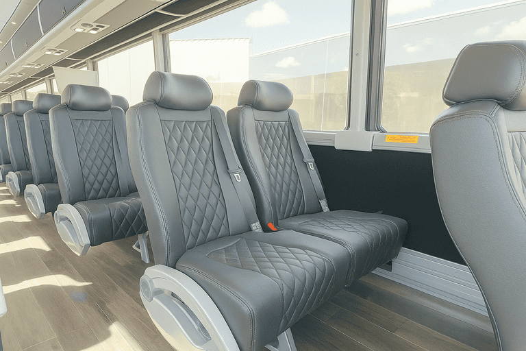 interior of Charter Bus Rental Westland charter bus